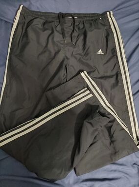 Adidas Windbreaker Pants, Size Large